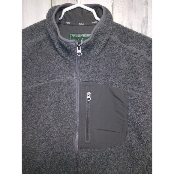 MENS Woolrich Sleeveless Full Zip GRAY Sherpa Fleece Vest Size XL - Picture 3 of 9